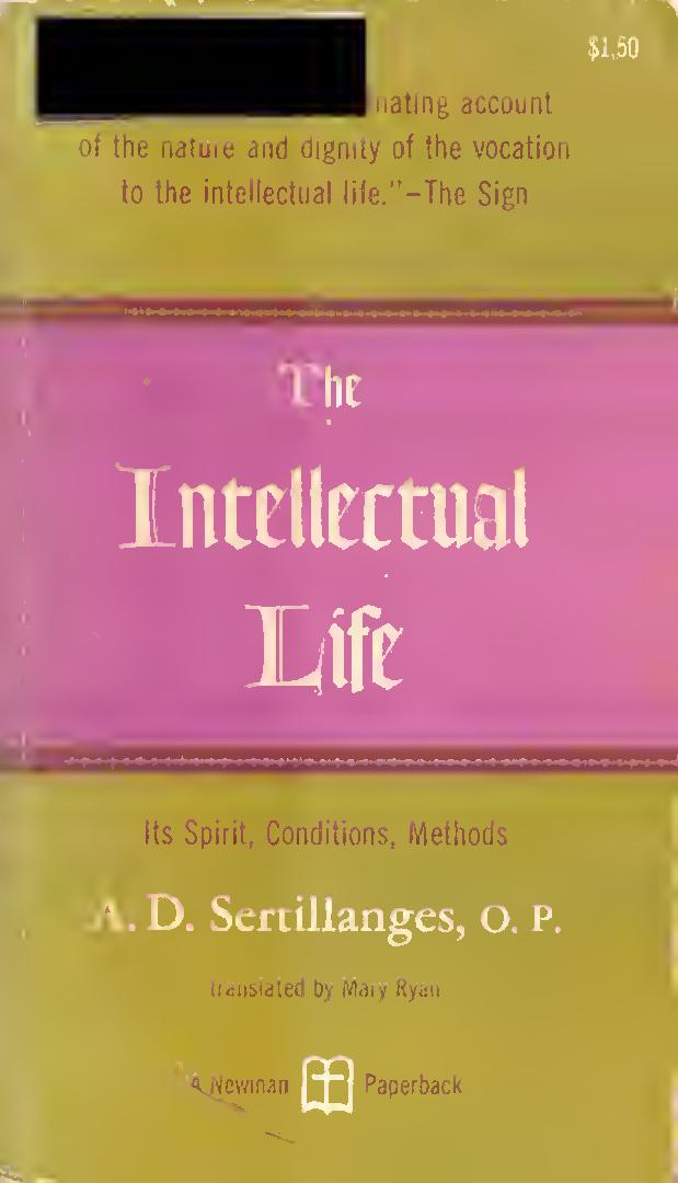 The Intellectual Life